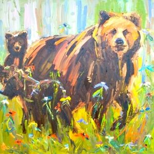 Summer Dance Oil Painting Print by Dawn Normali